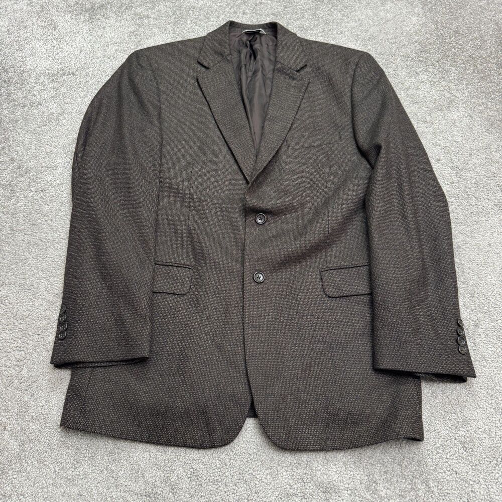 Joseph & Feiss Lambswool Suit Blazer Jacket Mens 42 long Brown Classic Workwear